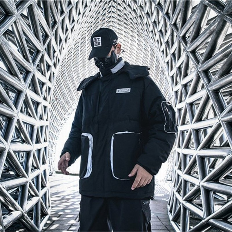 中綿コート 防寒コート フード付き メンズ 冬ジャケット 黒 アウター ゆったり 冬新作 防寒 カッコイイ ジップアップ お洒落 通販 Lineポイント最大get Lineショッピング