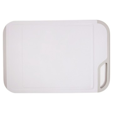 HOLA 和樂家居 抗菌PP止滑溝槽砧板 1182g  灰色  44.4 x 30.4 x 0.9cm  1個