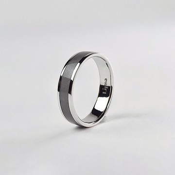 琺瑯銀戒 -赤鐵礦 HEMATITE