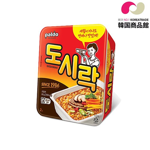 弁当ラーメン 86g x 1個 八道 トシラクラーメン 韓国食品 韓国ラーメン ドシラク 弁当カップラーメン