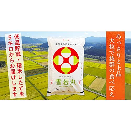 令和5年産 雪若丸 山形県産 精米してすぐ発送します (白米, 5kg)