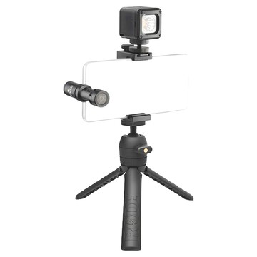 RODE Vlogger 影音組 USBC版 手機影音套件 麥克風 補光燈 三腳架  1個  黑色