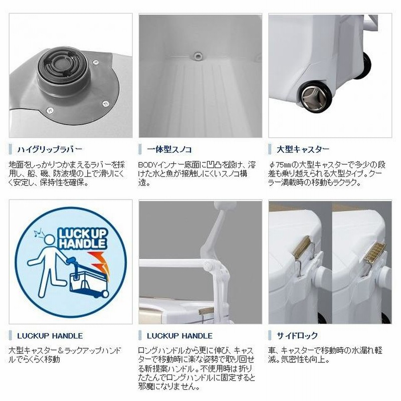 SHIMANO - ケンケンシマノ 35Lスペーザ ライト キャスター付 350LC-135M シマノ スペーザ ライト 35L キャスター グレー NS-E35Y