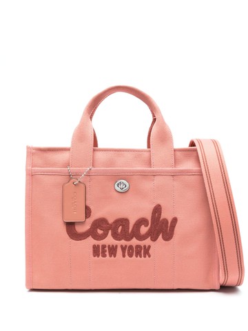 Coach - Cargo canvas tote bag - women - Fabric - One Size - Pink