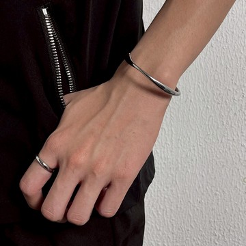 簡約鈦鋼不褪色手鍊個性新潮幾何高檔男女手鍊