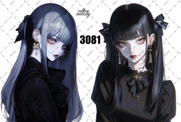 original sticker o.3081 人物貼紙 原創貼紙 cotton melody