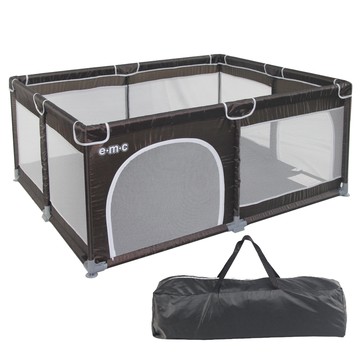 EMC 兒童遊戲圍欄(安全圍欄)150x120cm - 深咖啡色