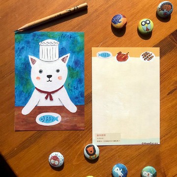 明信片 ∣ 貓咪廚師