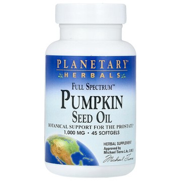 Planetary Herbals, 多面™ 南瓜籽油，1,000 毫克，45 粒軟膠囊