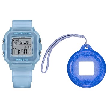CASIO BABY-G+PLUS 奇幻復古風格電子錶 吊飾套組 女錶 手錶 BGD-10KG-2