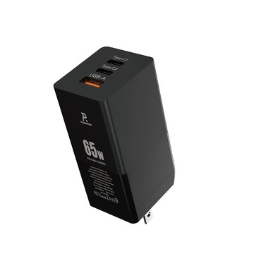 PowerRider 65W氮化鎵GaN NB快速充電器/黑色(支援NB手機)