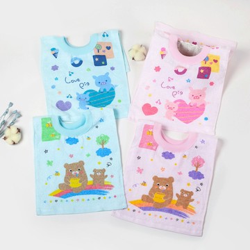 套頭毛巾圍兜（純棉）