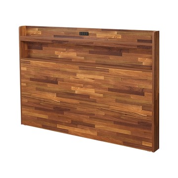 Homelike 喜家居雙人加大6尺附插座床頭片(多色可選)(2152)積層木色