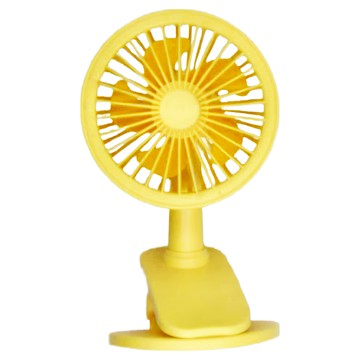 可立可夾多功能風扇  陽光黃  ZB057