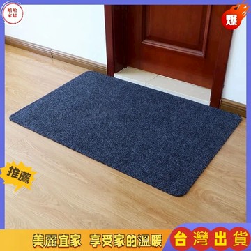 優選🏆拉絨蹭地板入戶門地墊 進門耐髒門墊 居家臥室腳墊 家用門廳地毯 素色纯色辦公室耐髒吸水 可裁剪防滑垫
