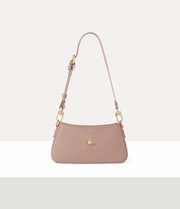 Vivienne Westwood Tasha Shoulder Phone Bag Faux Leather Barley-3d-orb