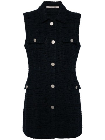 Tagliatore - Wendi tweed minidress - women - Cupro/Viscose/Cotton/Polyamide - 40 - Blue