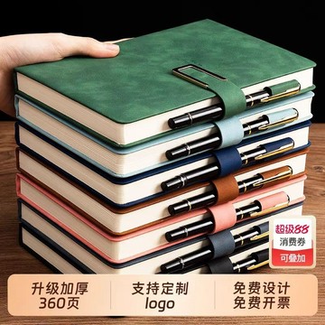 筆記本本子超厚大學生a5皮麵商務記事本厚複古簡約韓版特厚本批 PIWL