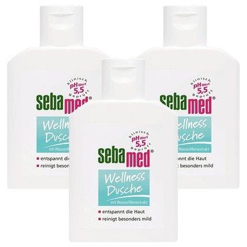 sebamed 施巴 運動沐浴乳 清新花香 50ml 溫和潔淨 運動後適用  3瓶