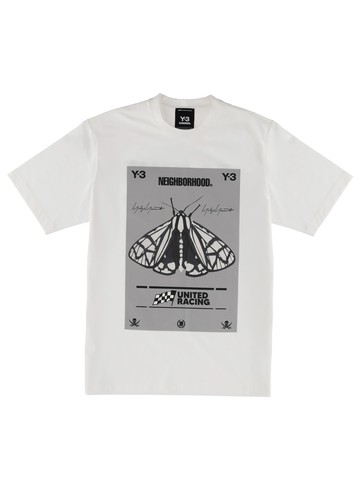 y - 3 neighborhood t-shirt with print y - 3 x neighborhood