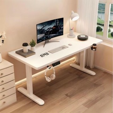 【匠俱】電動升降桌-100*60cm(實木智能電腦桌 電競桌 家用學習桌 辦公桌 書桌 工作臺)