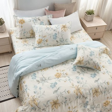 床包被套組(薄被套)-雙人/40支/ 萊賽爾天絲四件式 / 甜醉詩音 台灣製