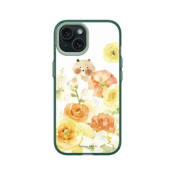 iPhone 15 Clear 憂墨綠 - 涼丰 LiangFeng - 陸蓮與小熊