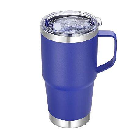 特別価格Abbrevi 20 oz Stainless Steel Tumbler with Handle Metal Insulated Coffee Travel Mug with Handle Double Wall Tumbler Cup with Handle an並行輸入