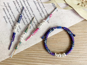 手作DIY l 線上體驗 l 蠟線材料包 l 手環腳環 l 手做禮物-多采