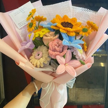 520畢業季扭扭棒手工編織花diy玫瑰材料包鬱金香送女朋友閨蜜花束 T93M 萬嘉