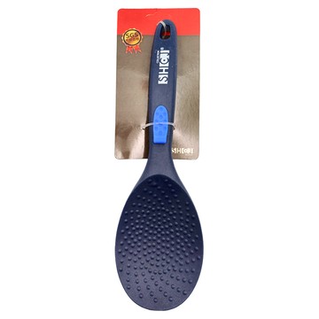 生活采家 矽膠飯匙 耐高溫250度C 柔軟不傷鍋面 易清洗  深藍色  1支