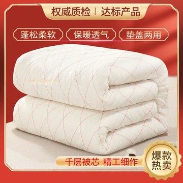 棉絮被芯褥子床墊單雙人鋪床墊被宿舍床褥鋪底加厚保暖春秋被子芯