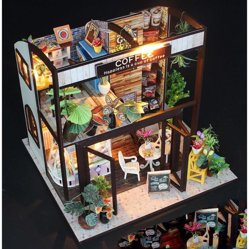 ミニチュア★ドールハウス★専用です★シャビー極狭3席珈琲屋さん Amazon | moin moin ドールハウス 1/24 スケール ミニチュア