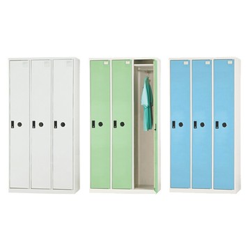 DAHFU 大富 DF多用途三人用置物櫃 三門鋼製門板 W900xD510xH1802mm 標準型 全鋼製/ 個 DF-E5003T