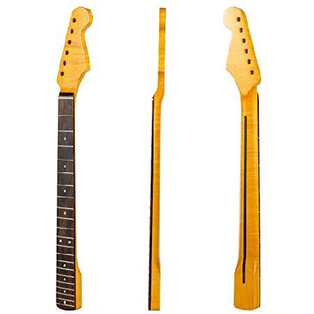 Electric Guitar Necks Maple Rosewood Electric Guitar Neck for Guitar Parts Replacement 21 Fret "C" Shape 並行輸入品