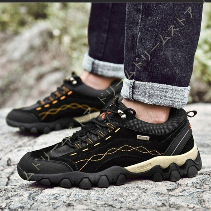 ハイキングシューズ メンズ トレッキングシューズ ローカット 登山靴 防滑 耐磨耗 大きいサイズ アウトドア キャンプ シューズ 通気性 通販 Lineポイント最大get Lineショッピング