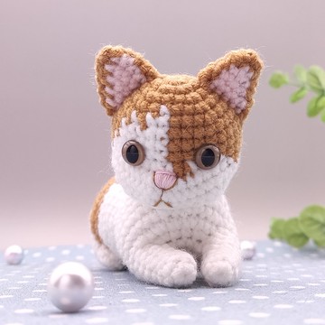 【現貨】 橘白貓 純手工 鉤針編織娃娃