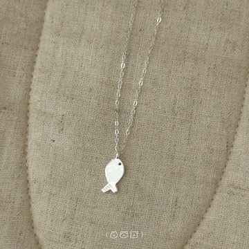 現貨｜小魚片項鍊 s925純銀 B081 衛衣鏈 搭配T恤 (Puppeee)