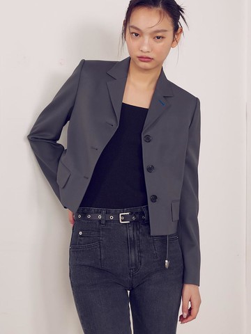 Signature Regular Fit Jacket_Ash