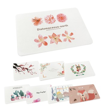 北歐文青風 台灣製 硬式珪藻土地墊 60x40x0.9 硅藻土/腳踏墊/防潮/矽藻土/SGS檢驗【5ip8】FM0178