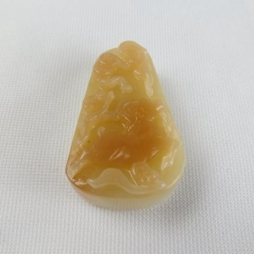 天然和田玉吉祥羊項鍊#1167