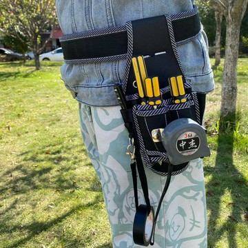 工具腰包 腰帶 加厚 工具包 工作 腰袋 水電 腰包 電鑽包 斜挎包 多功能掛包【DF350】123便利屋