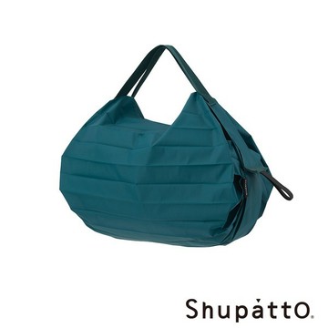 【Shupatto】燈籠型日常素色秒收環保啪啪包-小-長青綠 ( SH-S514G-XXAS2)