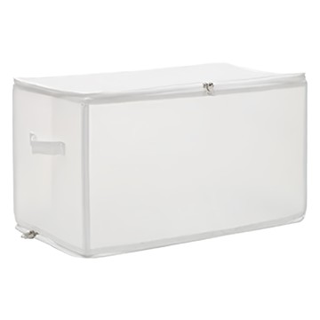 無印風 折疊收納箱 PP材質  52 x 30 x 30cm  白色  1個