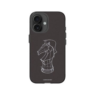 iPhone 16 Clear (相機按鈕) 酷墨灰 - Sketch Factory - 西洋棋