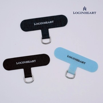 [LOGINHEART]手機夾片三色．固定片．掛繩片．經典黑．午夜藍．天青藍 Strap Adapter
