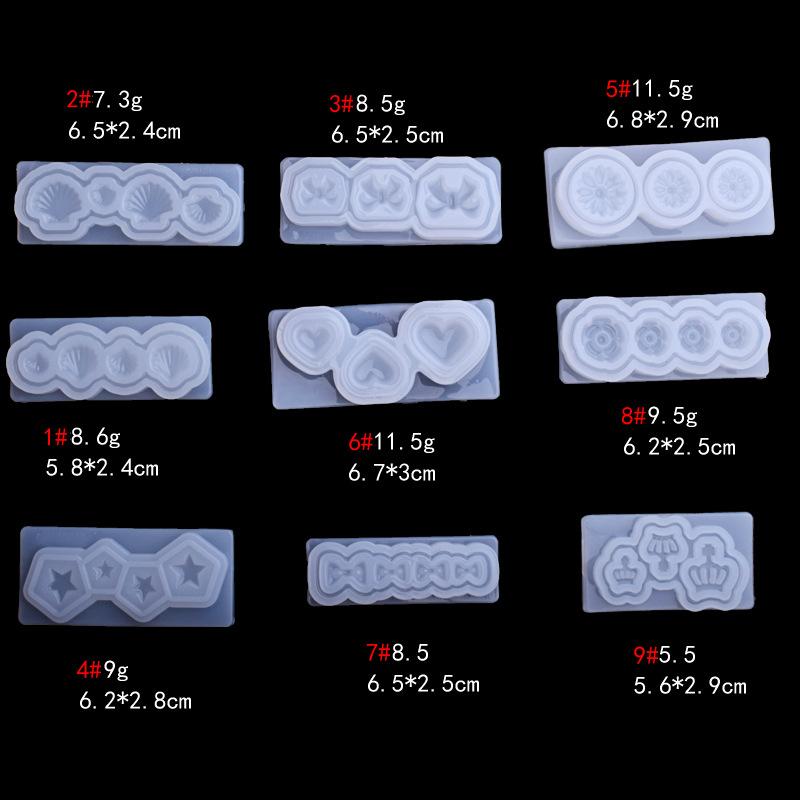シリコンモールド リボン セット 型 3D 立体 ネイル ミニ 可愛い セルフ