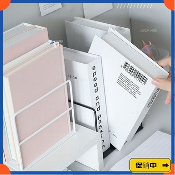 🔥桃園有貨🔥熱賣小槑衕學 極簡INS風書立書本收納支架書架桌上簡約擋闆學生用桌vdrb