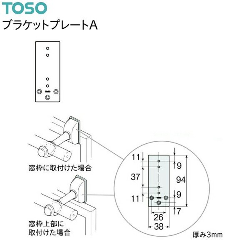 TOSO（トーソー） ブラケットプレートA（10コ入） 通販 LINEポイント最大1.0%GET | LINEショッピング