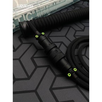 WAYi極夜主題客制化機械鍵盤航插線桌面搭配鍵盤線